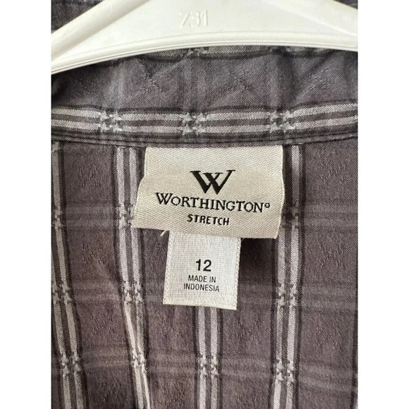 Worthington Stretch Women’s size 12 button down shirt - Picture 4 of 7